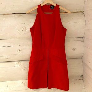 McQ By Alexander McQueen Orange Mini Dress.